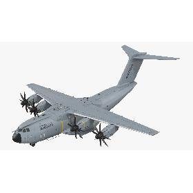 Airbus A400M Atlas Turboprop Military Transport Aircraft 3D
